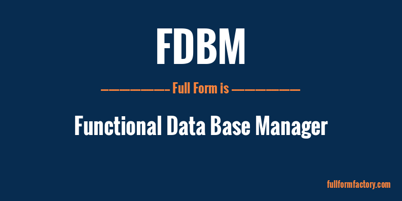 fdbm-full-form