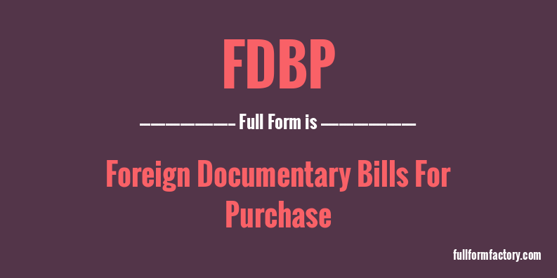 fdbp-full-form