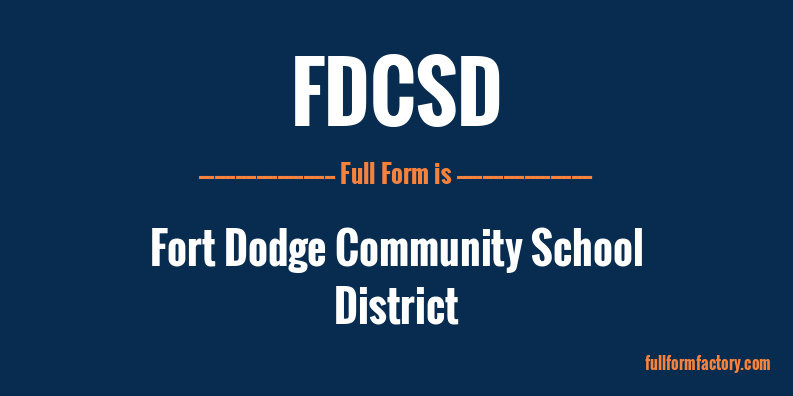 fdcsd-full-form