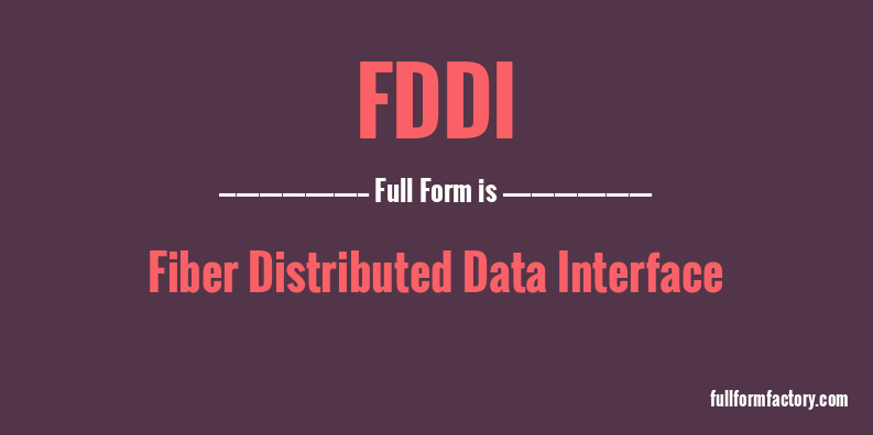 fddi-full-form