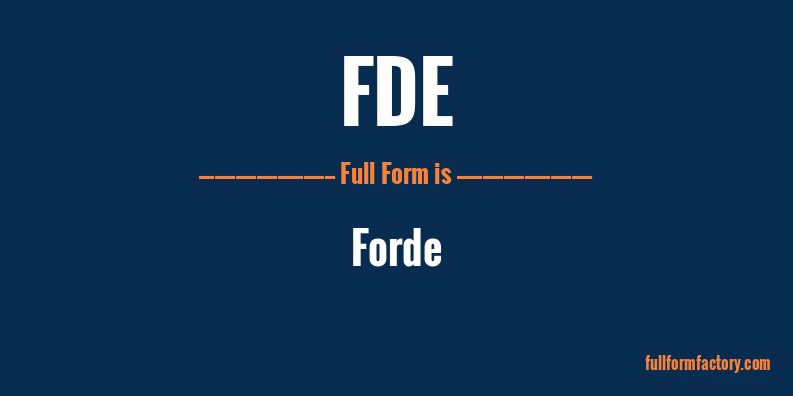 fde-full-form