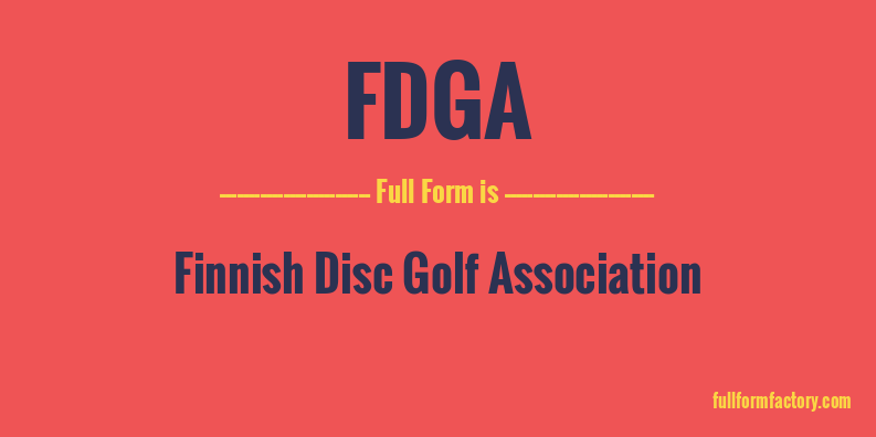 fdga-full-form