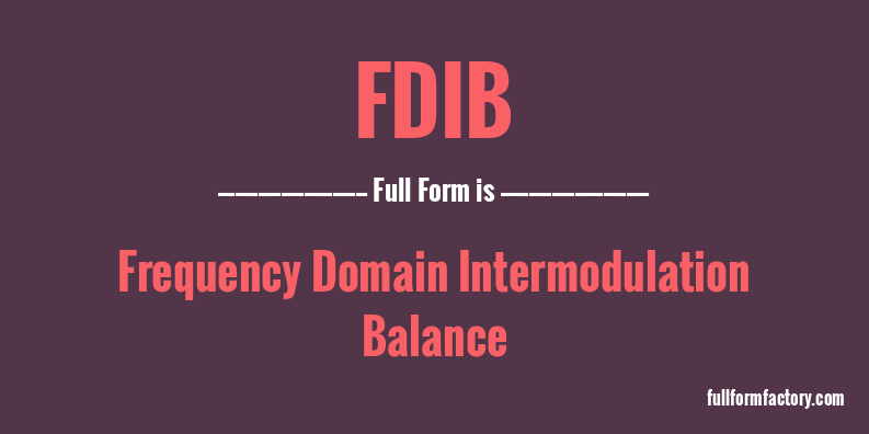 fdib-full-form