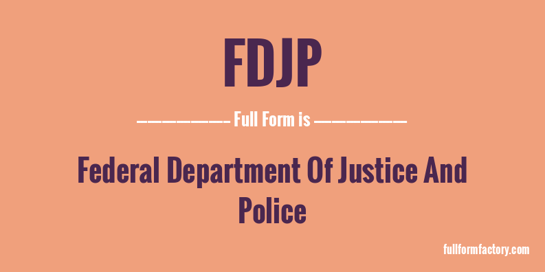 fdjp-full-form