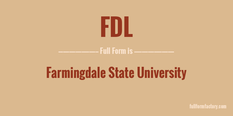 fdl-full-form