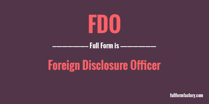 fdo-full-form
