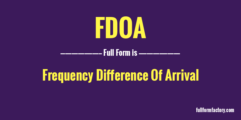 fdoa-full-form
