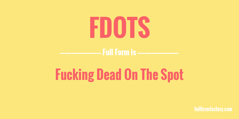 fdots-full-form
