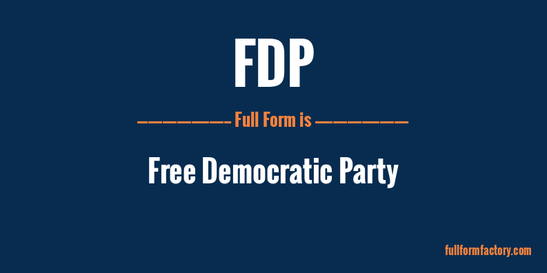 fdp-full-form
