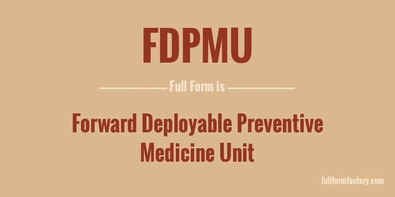 fdpmu-full-form