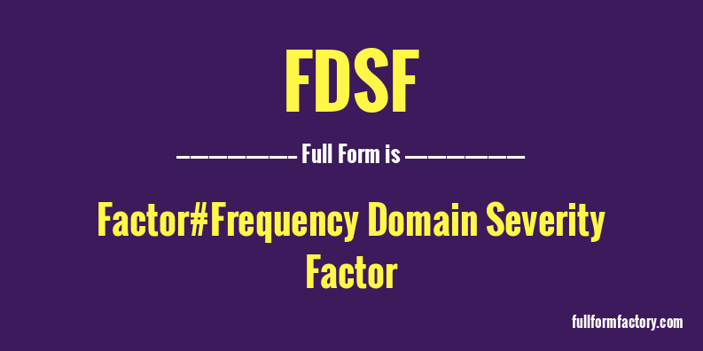 fdsf-full-form