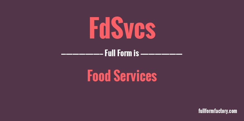 fdsvcs-full-form