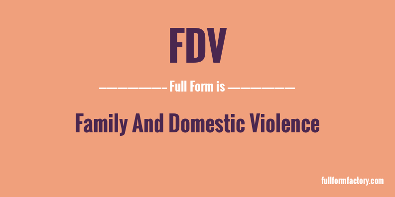 fdv-full-form