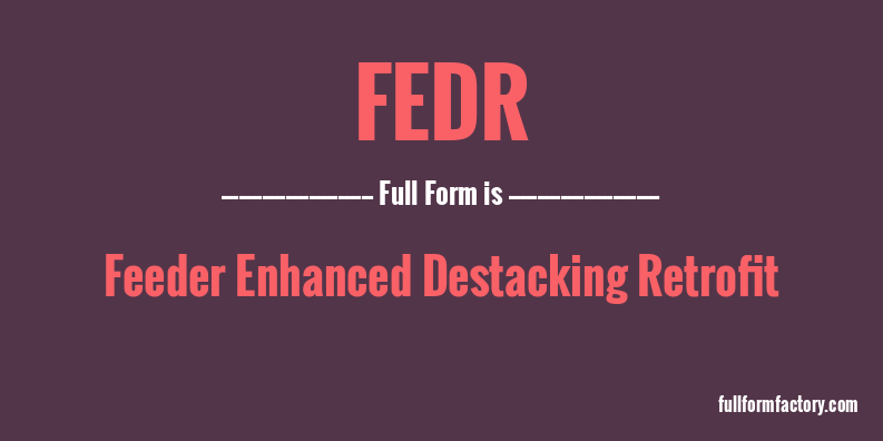 fedr-full-form