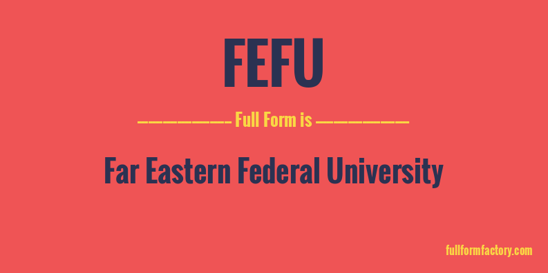 fefu-full-form