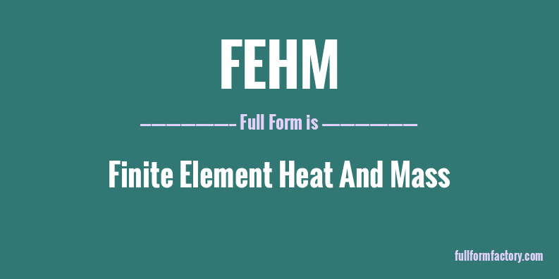 fehm-full-form