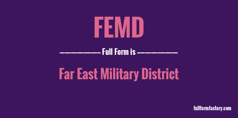 femd-full-form