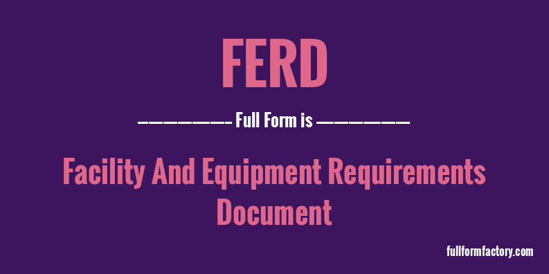 ferd-full-form