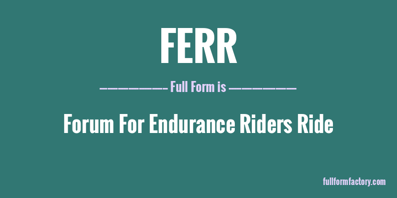 ferr-full-form