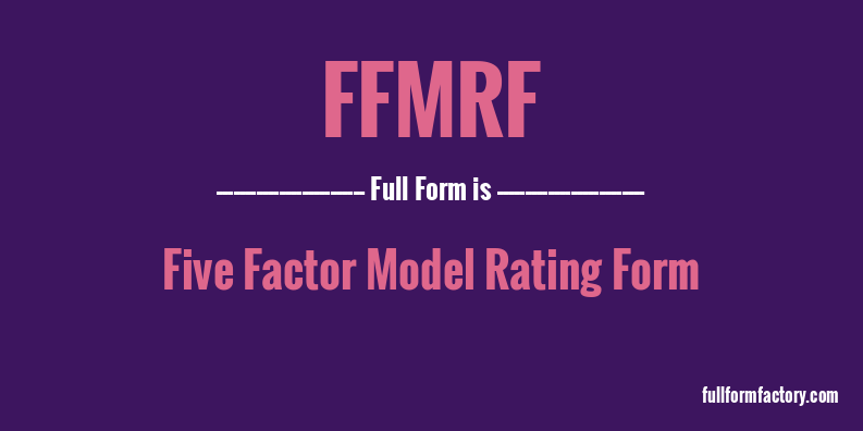 ffmrf-full-form