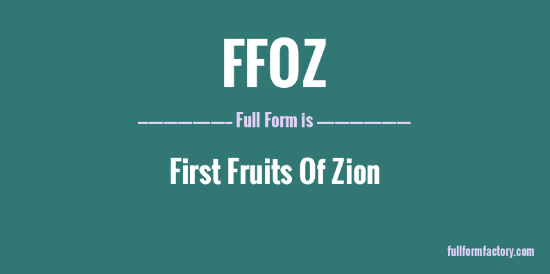 ffoz-full-form