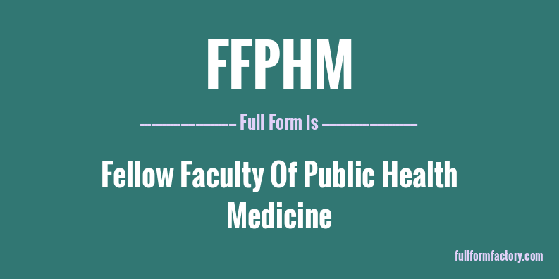 ffphm-full-form