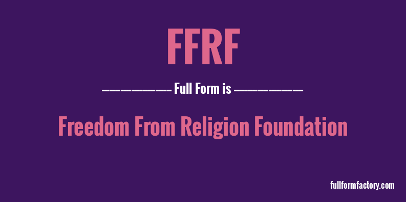 ffrf-full-form