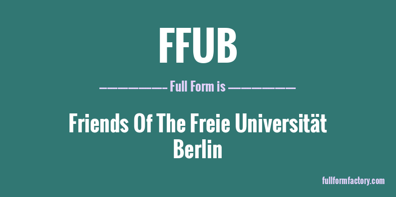 ffub-full-form