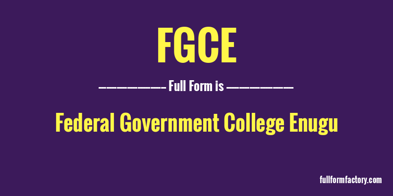 fgce-full-form