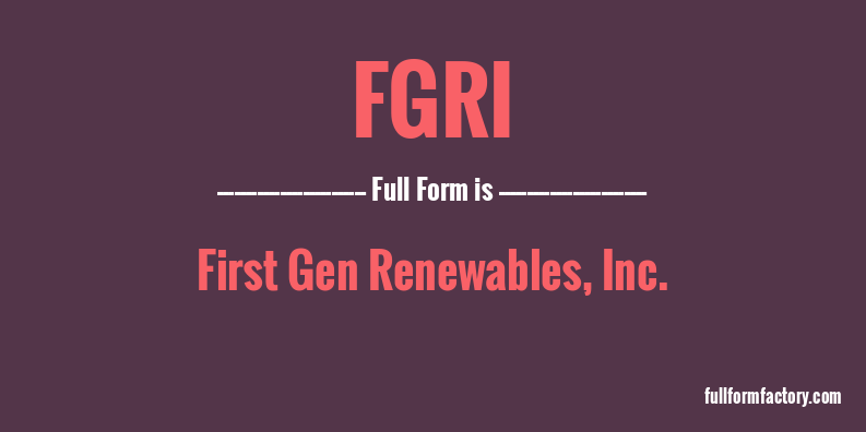 fgri-full-form