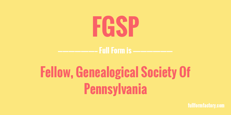 fgsp-full-form