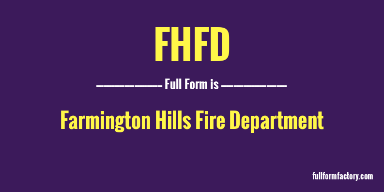 fhfd-full-form