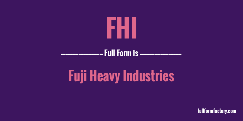 fhi-full-form
