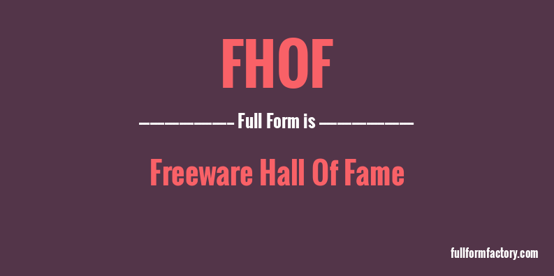 fhof-full-form