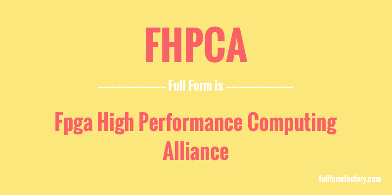 fhpca-full-form