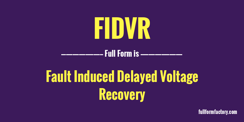 fidvr-full-form