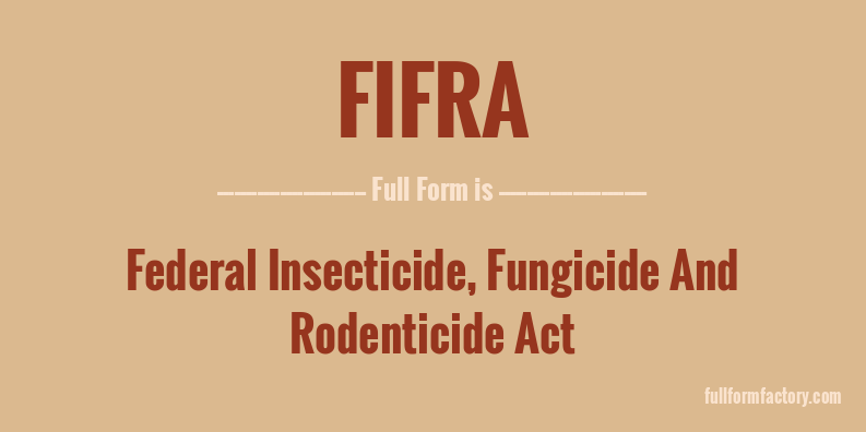 fifra-full-form