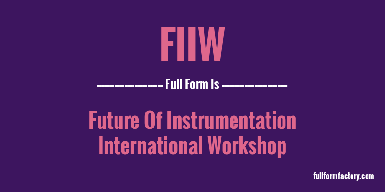 fiiw-full-form