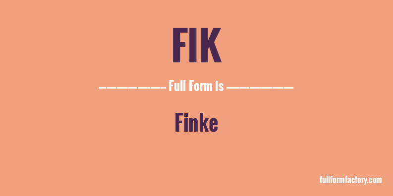 fik-full-form
