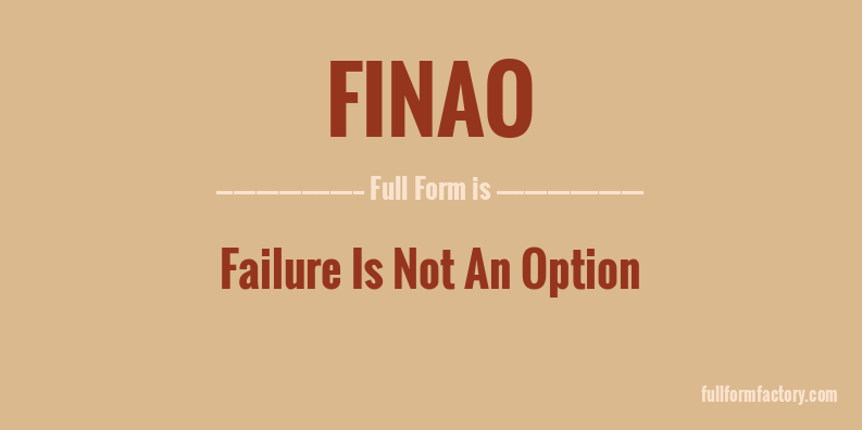 finao-full-form