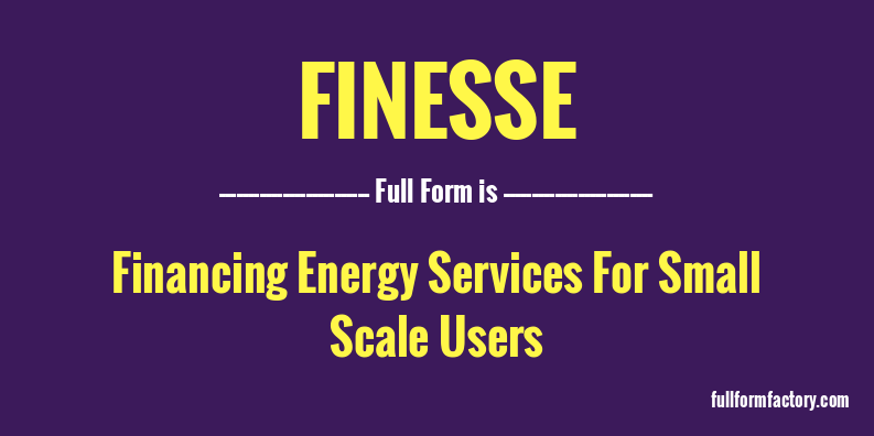 finesse-full-form