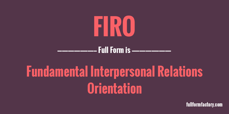 firo-full-form