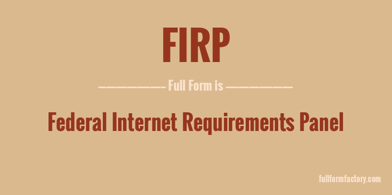 firp-full-form