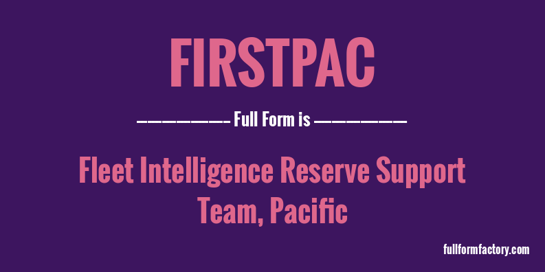 firstpac-full-form