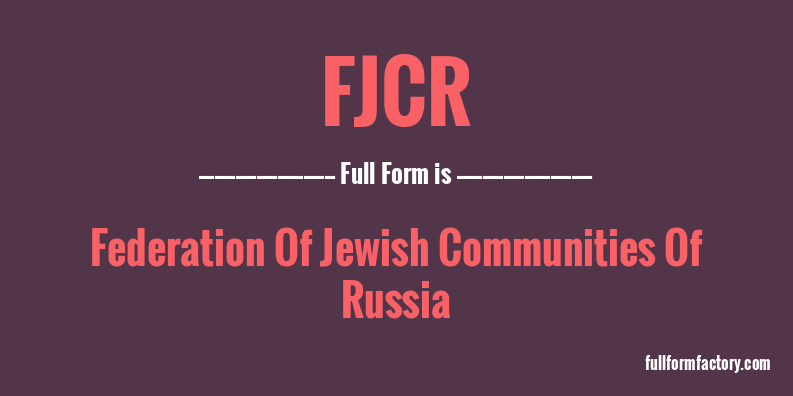 fjcr-full-form