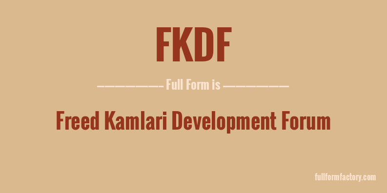fkdf-full-form