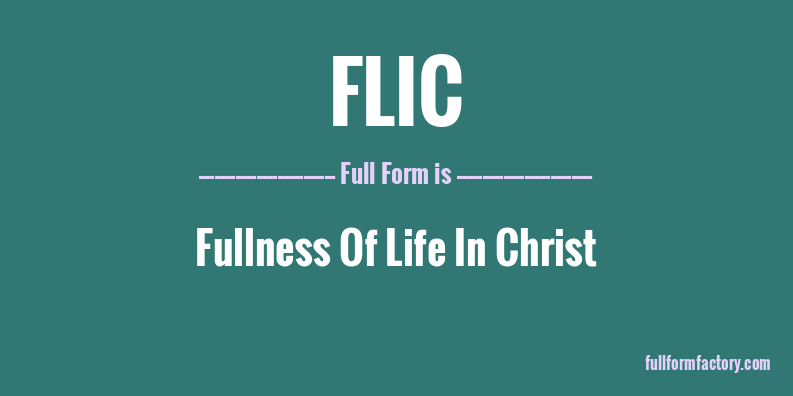 flic-full-form