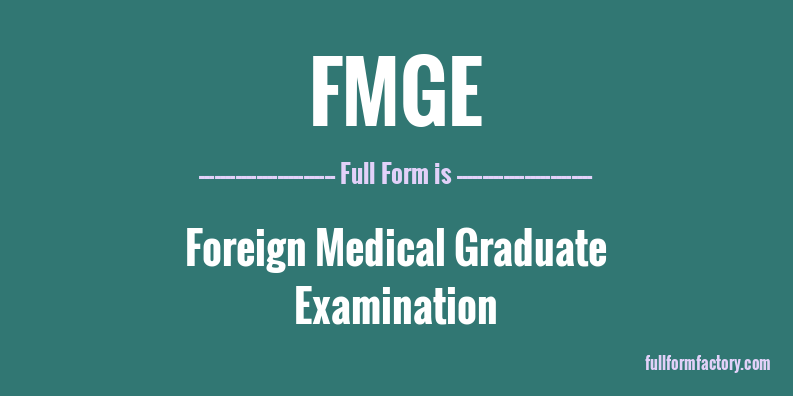 fmge-full-form