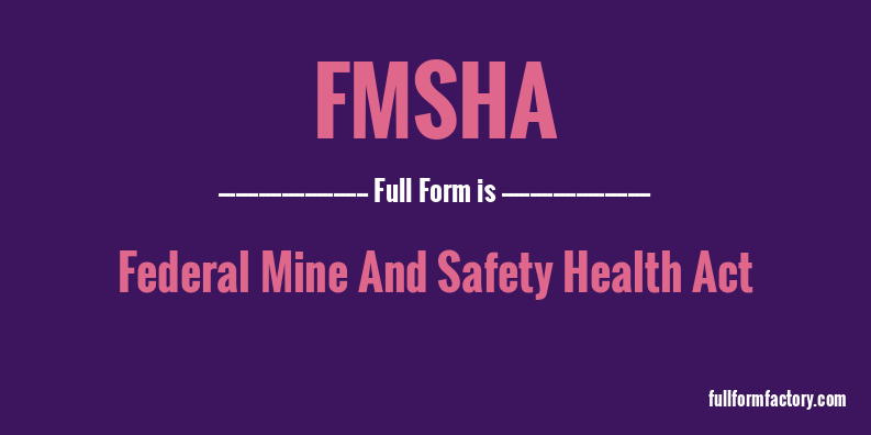 fmsha-full-form