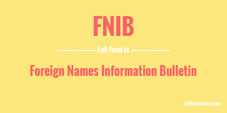 fnib-full-form
